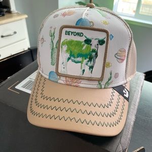Goorin Farm Trucker Hat Limited Edition Cap Cow Bull Earthbound The Great Beyond